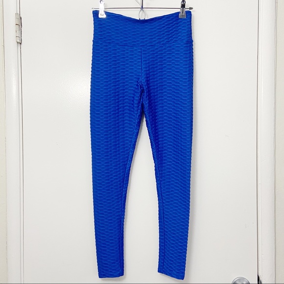 TikTok Butt Leggings Royal Blue Small - Picture 2 of 11